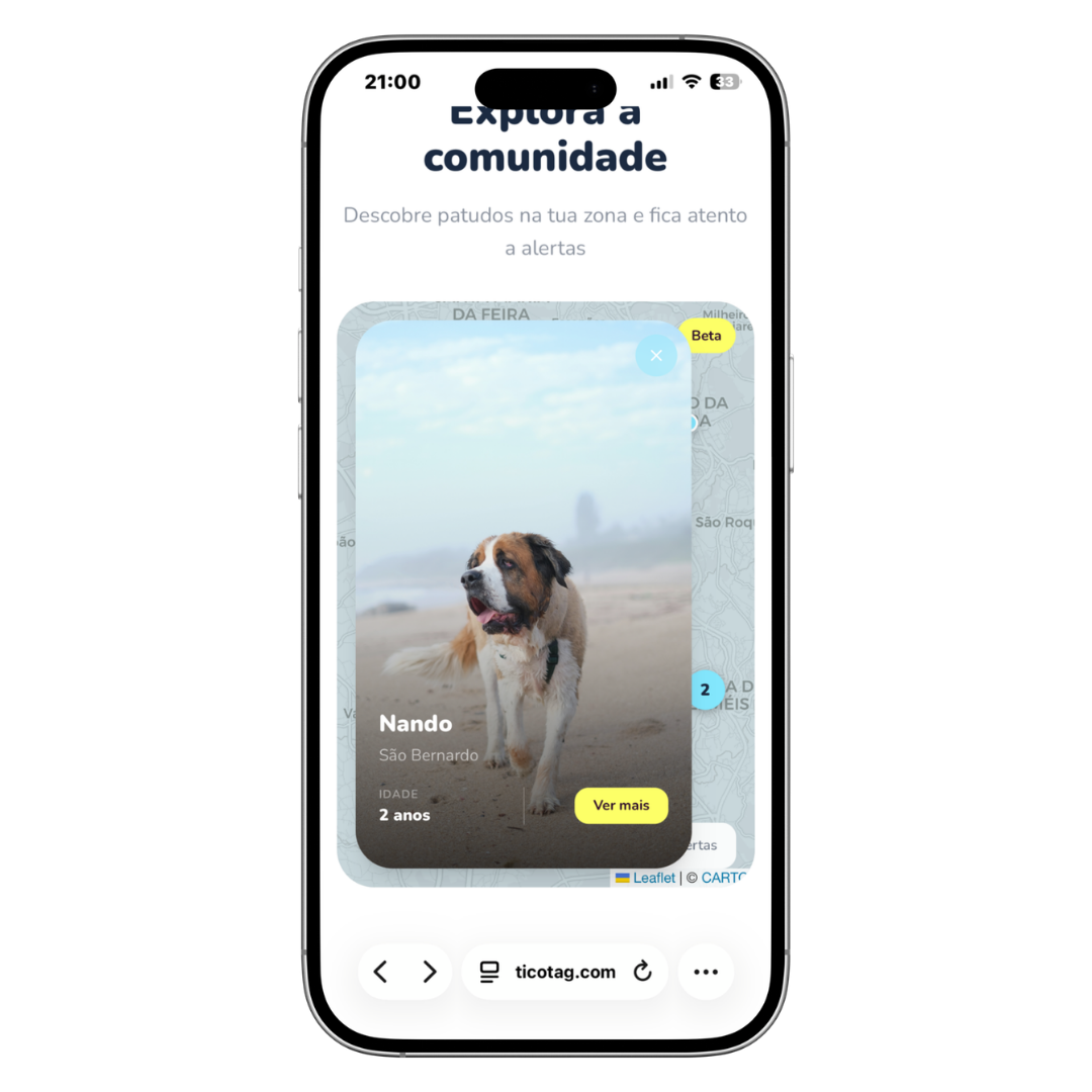 Mapa de comunidade Ticotag